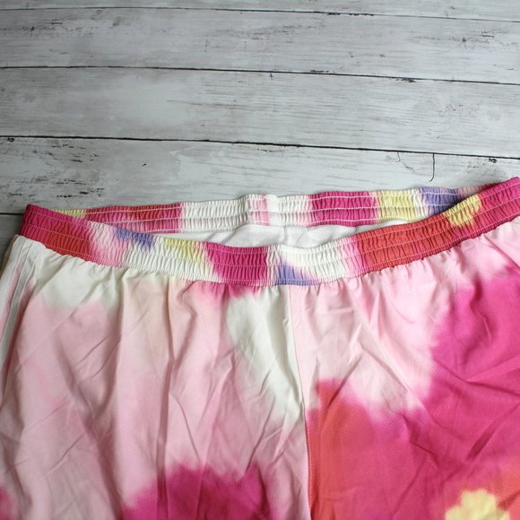 Champion Women's Silky Athletic Shorts Plus Size 2XL XXL Pink Tie Dye - Picture 4 of 6